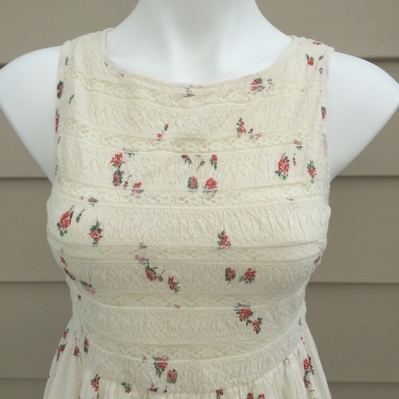 Free People floral print sleeveless mini dress - Picture 5 of 11